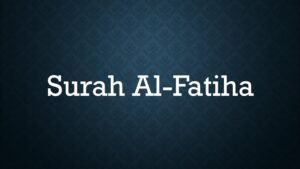 learning surah al fatiha