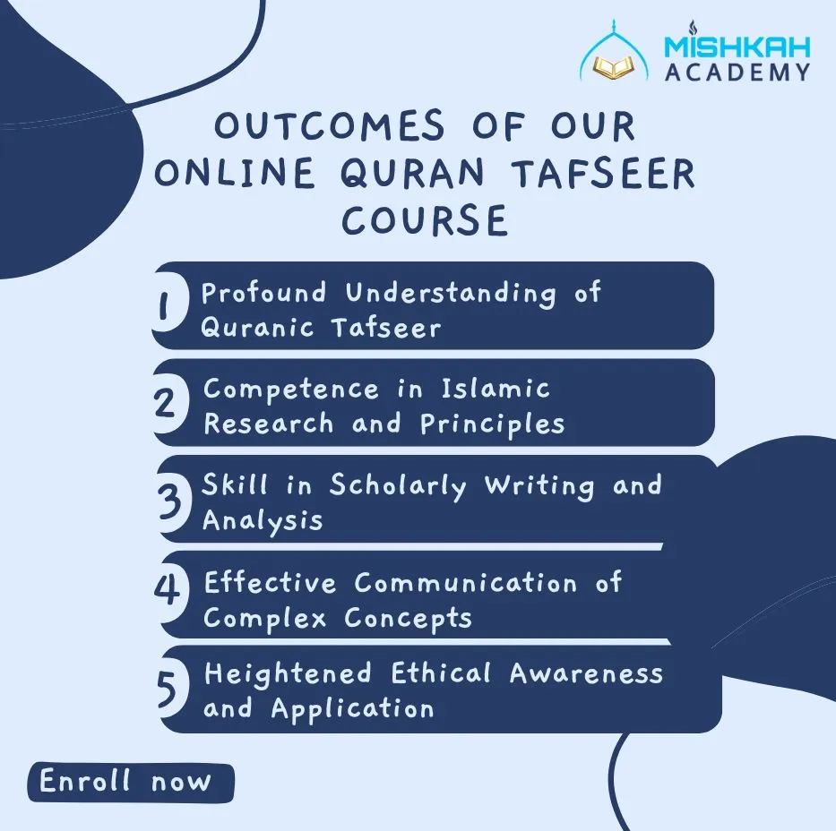 Online Quran Tafseer course outcomes